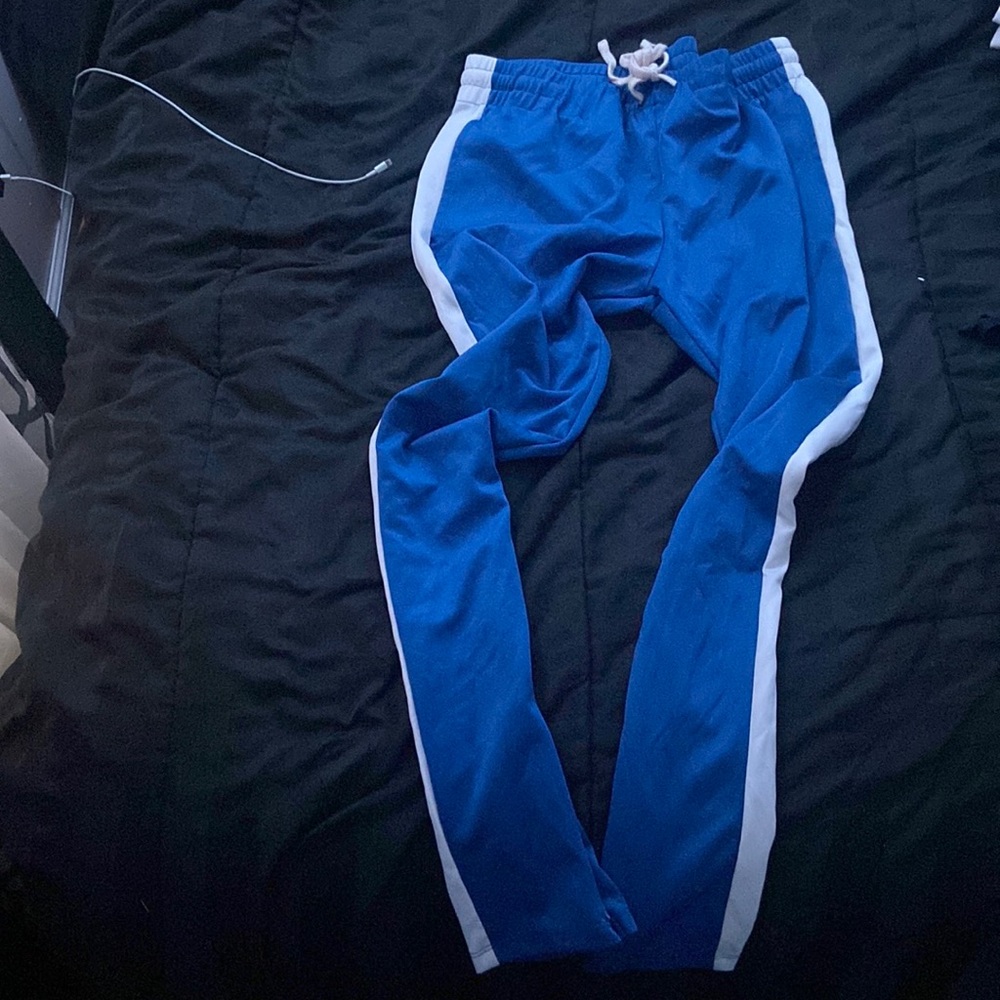 Blue and White Sweatpants